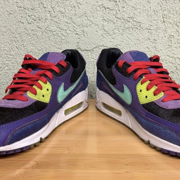 Size‎ 9.5 - Nike Air Max 90 Exotic Animal Pack - Violet Blend 2020 CZ5588-001 - Picture 8 of 10